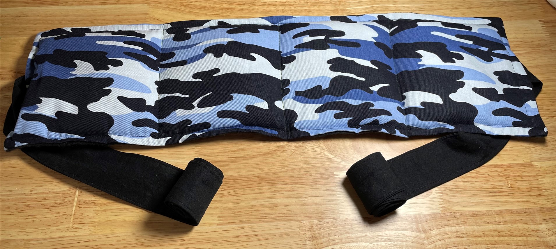 Camo Fabric Large Rice & Lavender Heat Pack with Straps