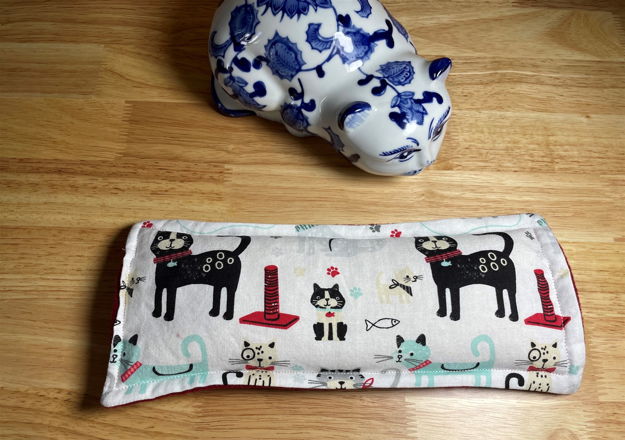 Cats Themed Fabric Small Rice & Lavender Heat Pack