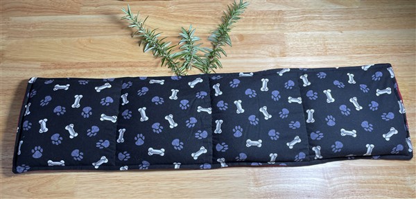 Dog Bones Themed Fabric Large Rice & Lavender Heat Pack