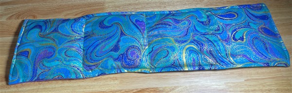 Gold Swirls Fabric Large Rice & Lavender Heat Pack